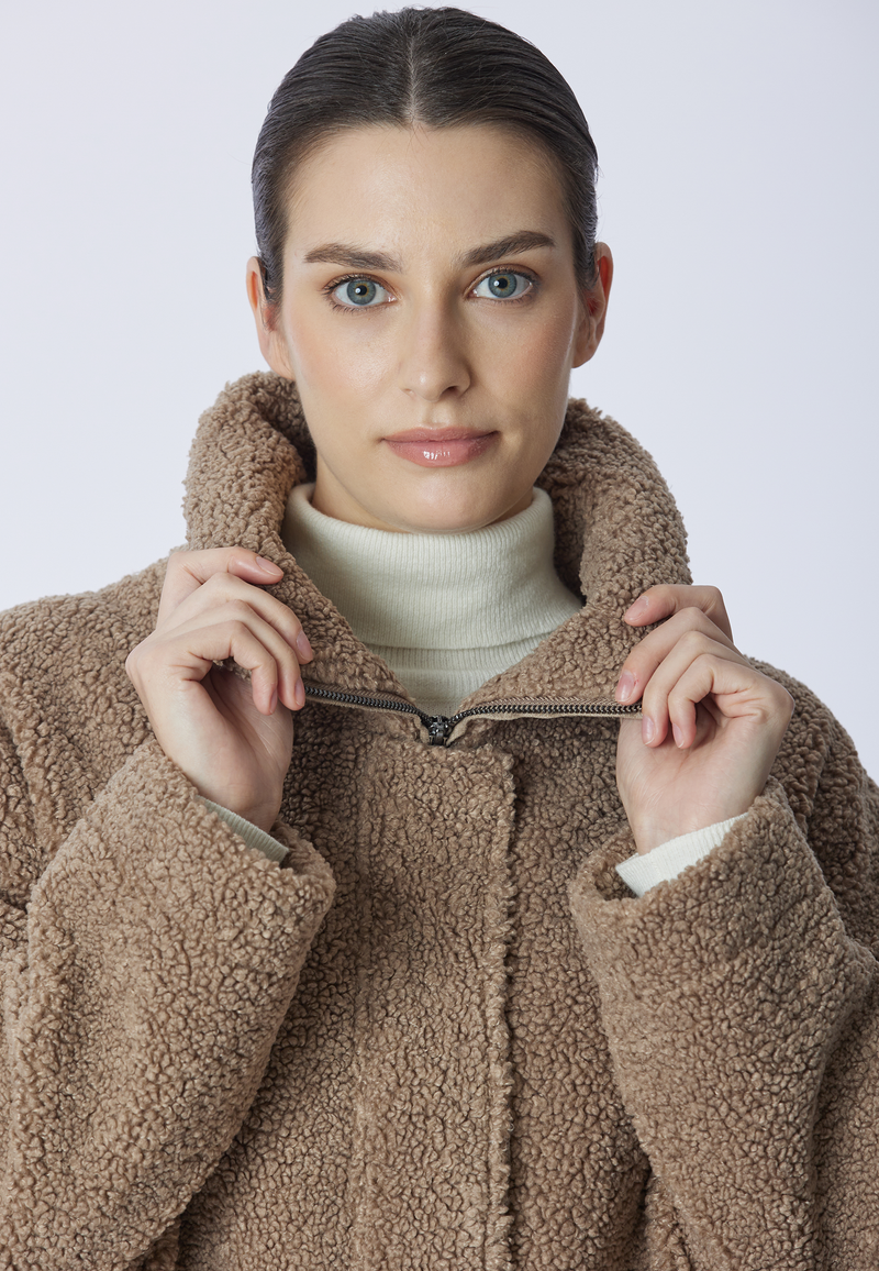 Giacca teddy midi