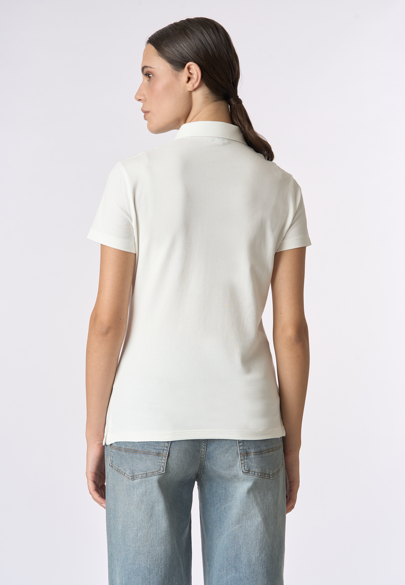 Polo shirt a maniche corte micro piquet stretch