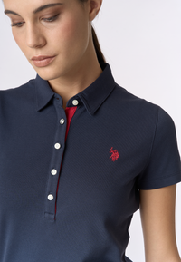 Polo shirt da donna in cotone stretch micropiquet