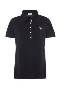 Polo shirt da donna in cotone stretch micropiquet