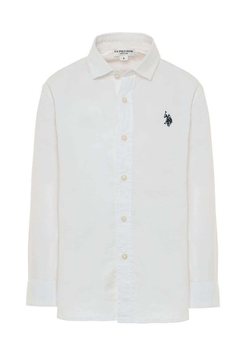 Camicia da bambino in cotone oxford