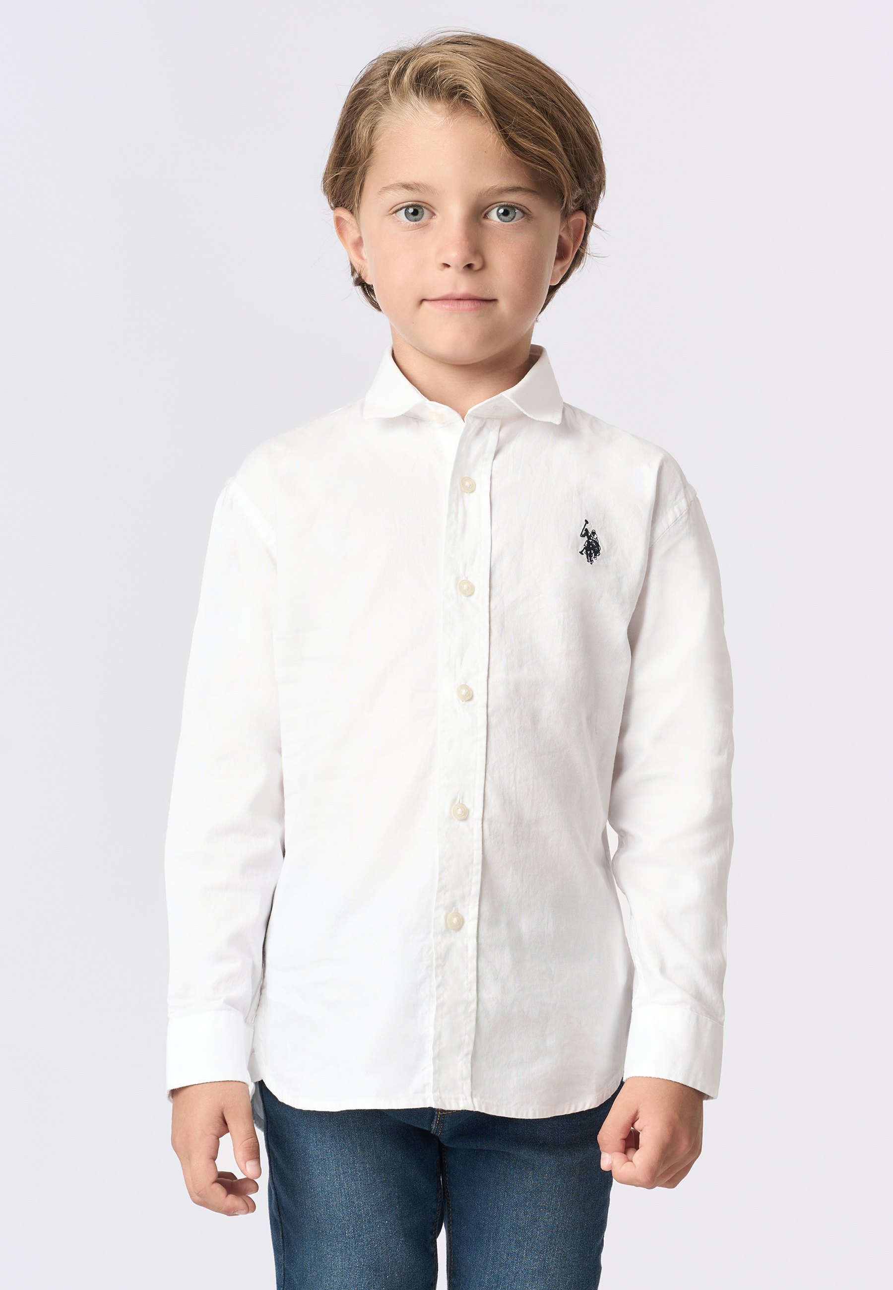 Camicia da bambino in cotone oxford