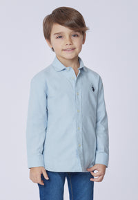 Camicia da bambino in cotone oxford