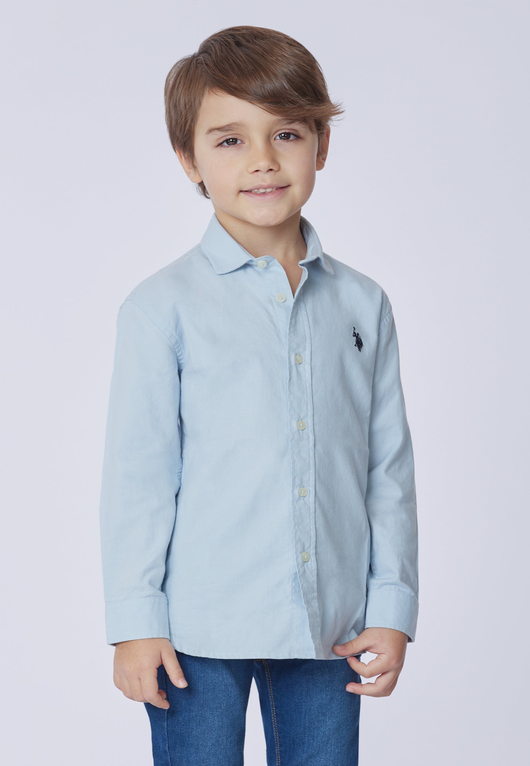 Camicia da bambino in cotone oxford