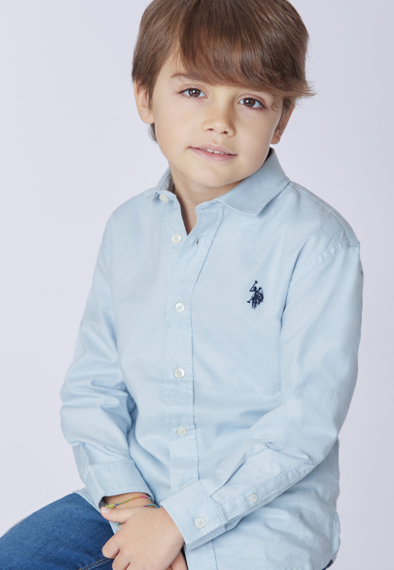 Camicia da bambino in cotone oxford