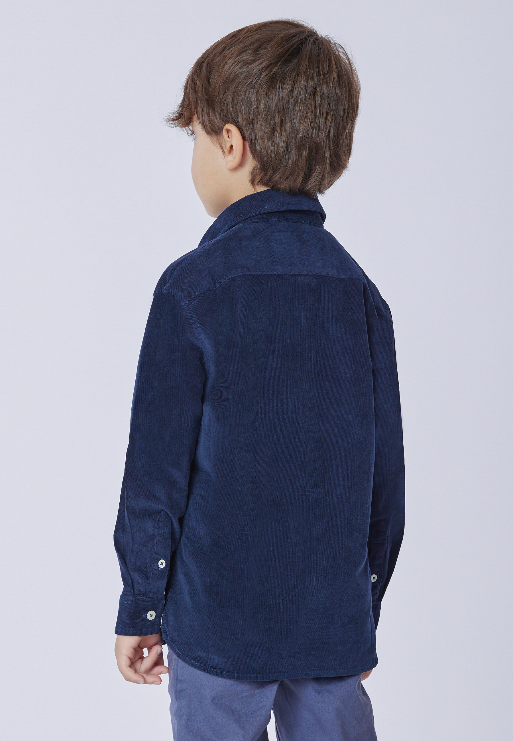 Camicia da bambino in velluto