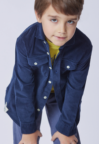 Camicia da bambino in velluto