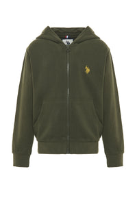 Felpa con cappuccio e chiusura zip