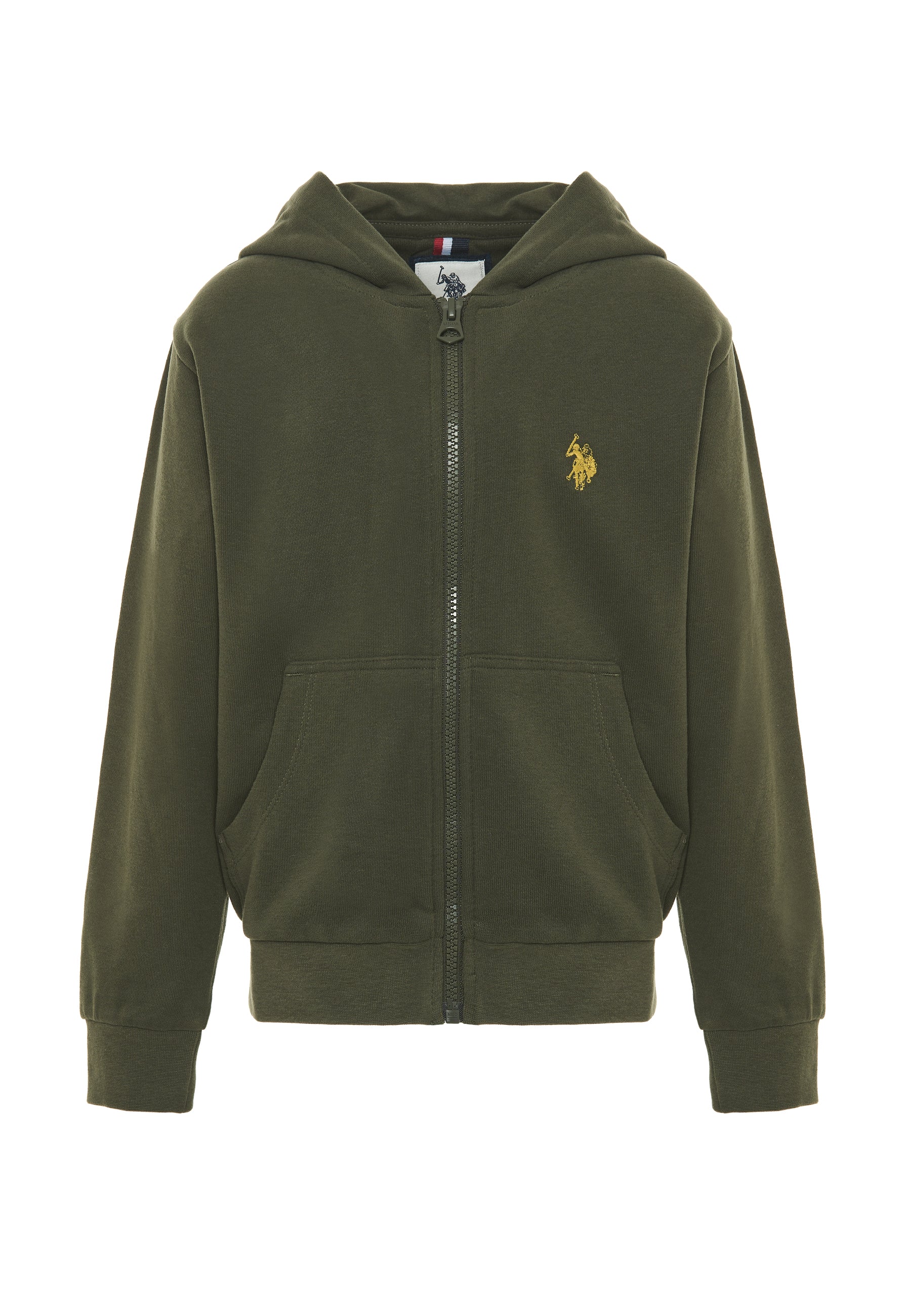 Felpa con cappuccio e chiusura zip