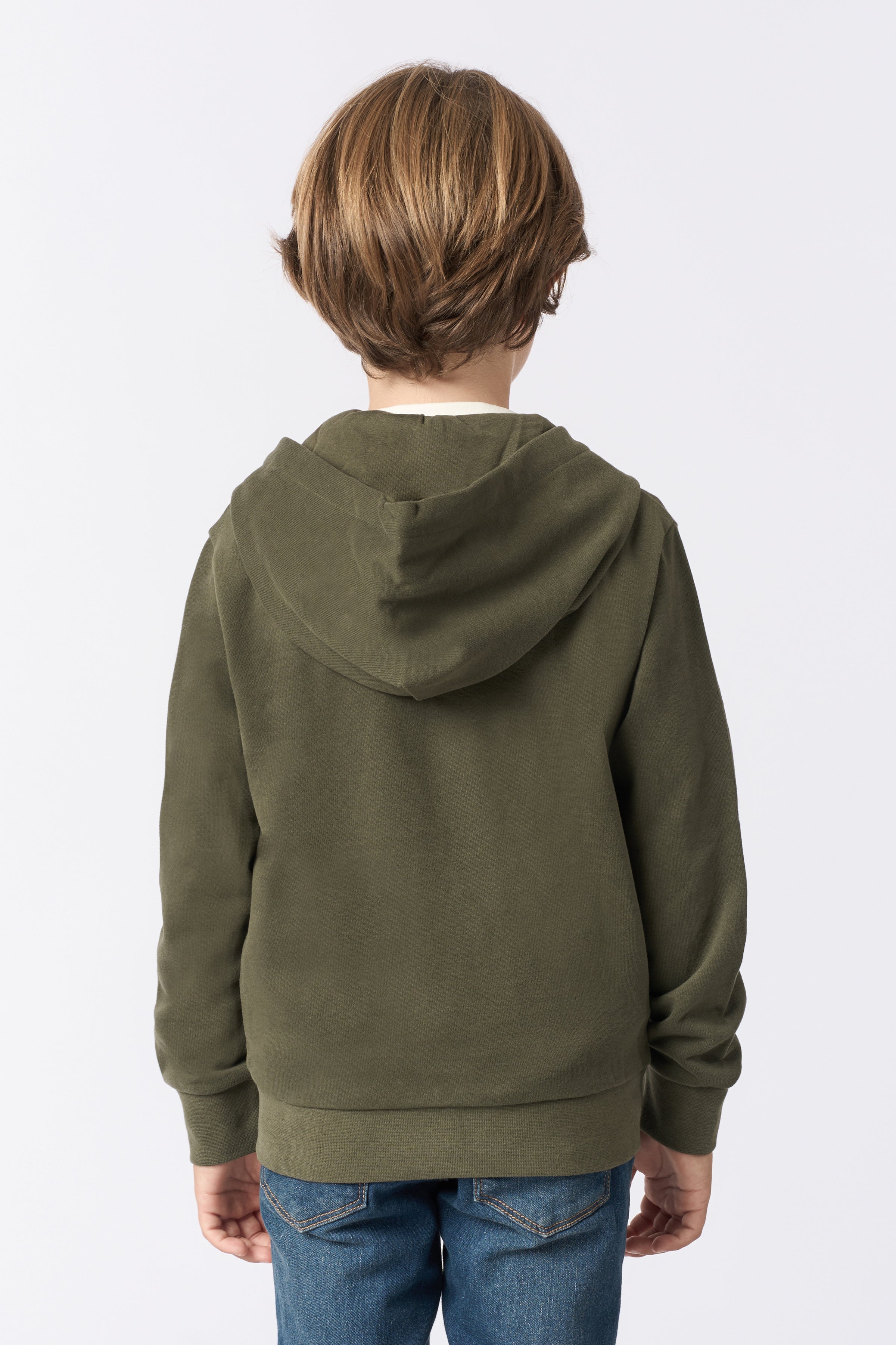 Felpa con cappuccio e chiusura zip