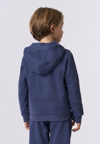 Felpa con cappuccio e chiusura zip