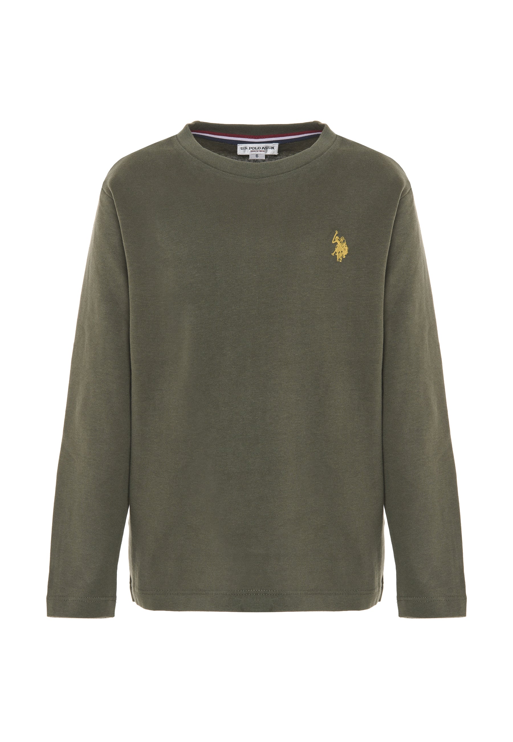 T-shirt a maniche lunghe in cotone heavy jersey