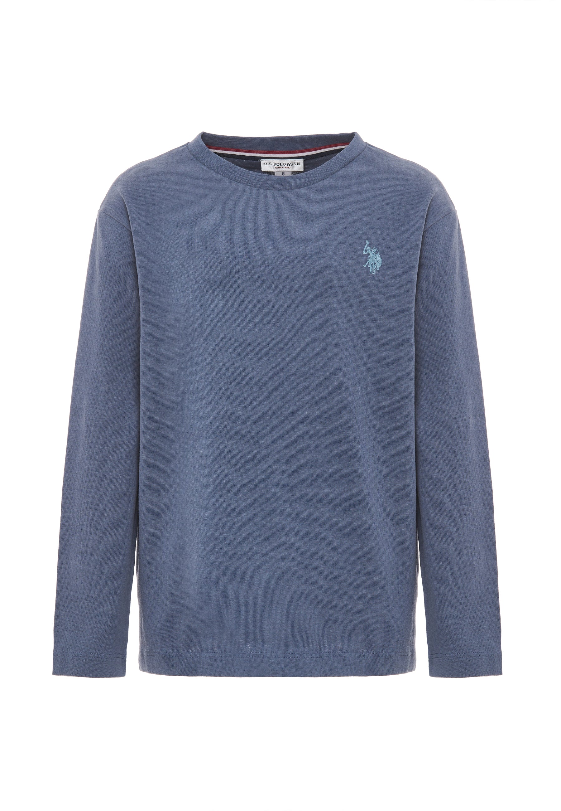 T-shirt a maniche lunghe in cotone heavy jersey