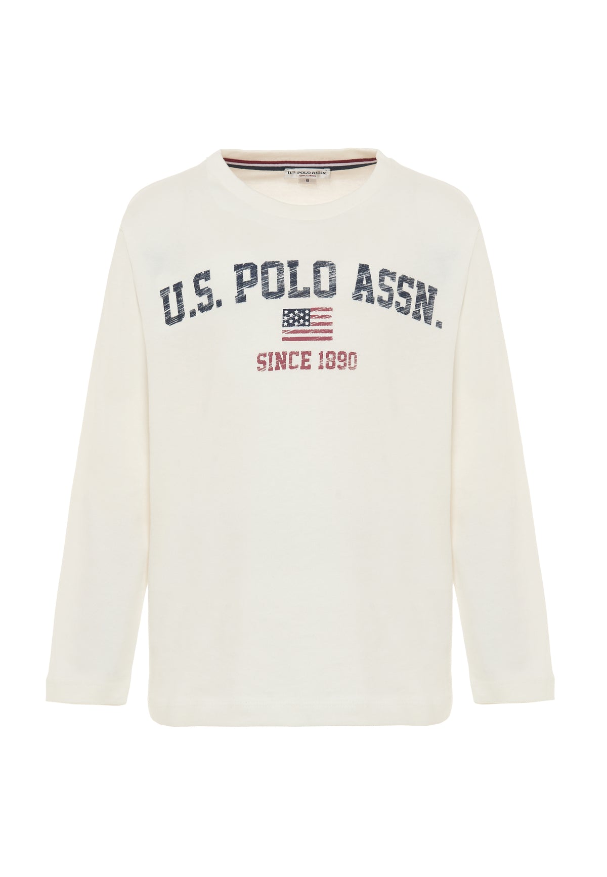 T-shirt a maniche lunghe in cotone heavy jersey con stampa