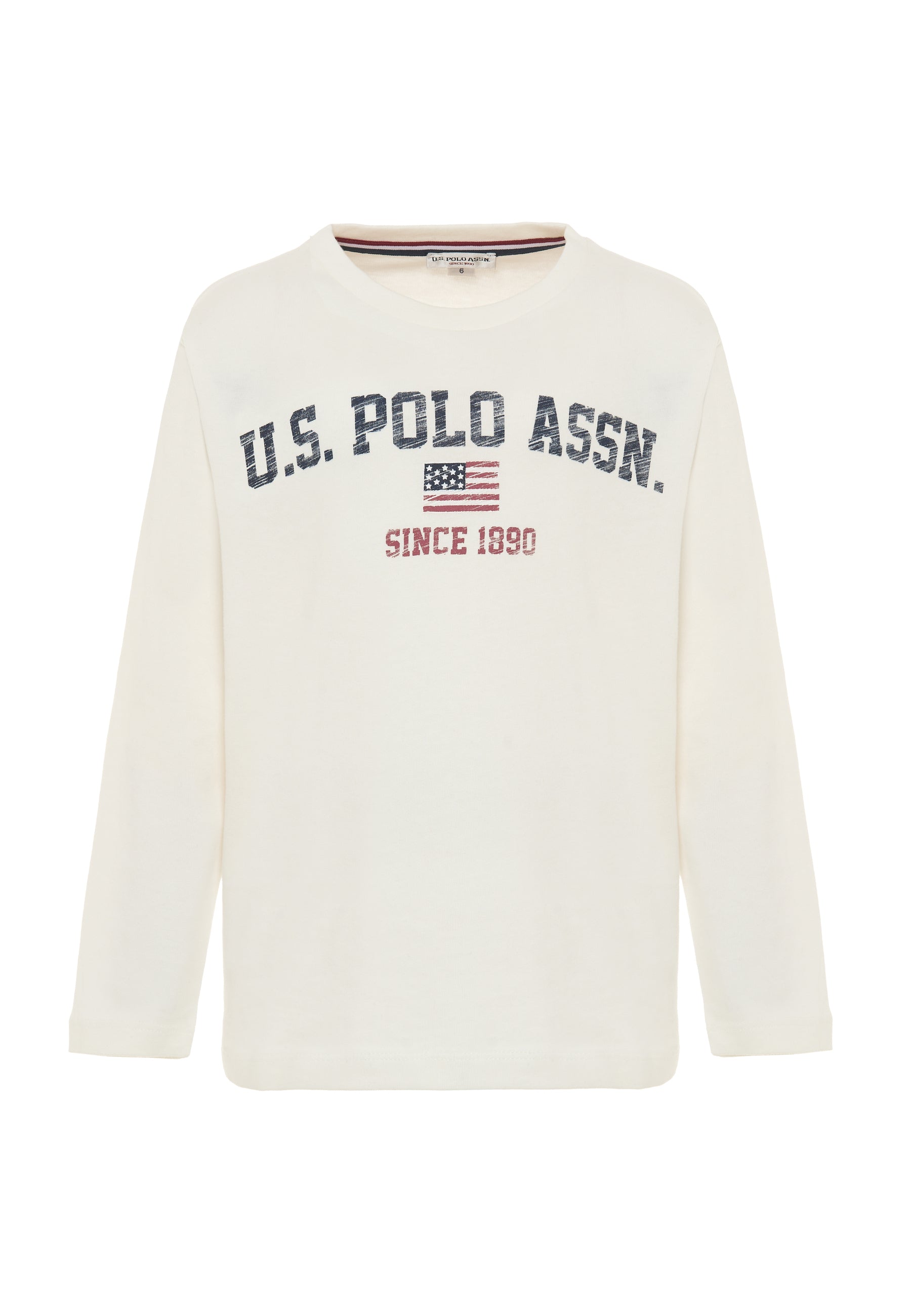 T-shirt a maniche lunghe in cotone heavy jersey con stampa