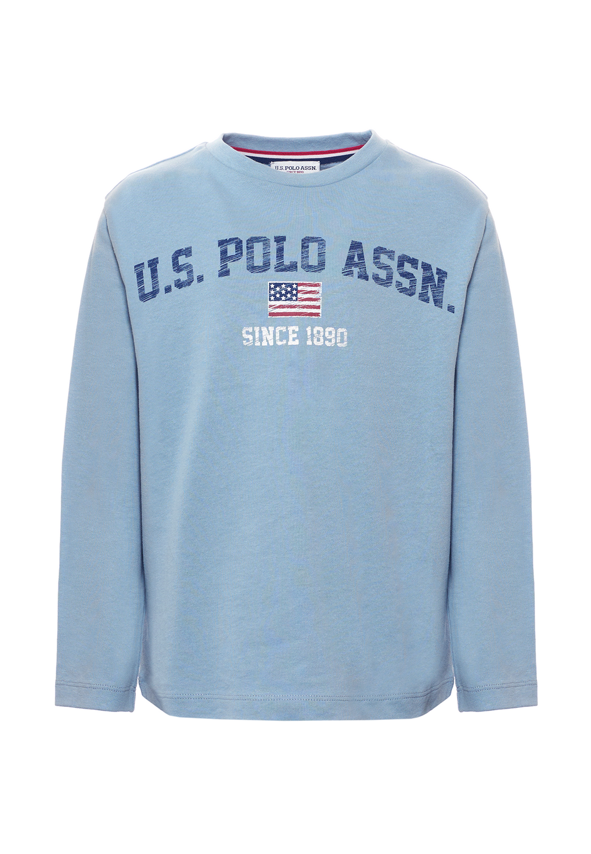 T-shirt a maniche lunghe in cotone heavy jersey con stampa