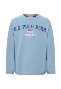 T-shirt a maniche lunghe in cotone heavy jersey con stampa