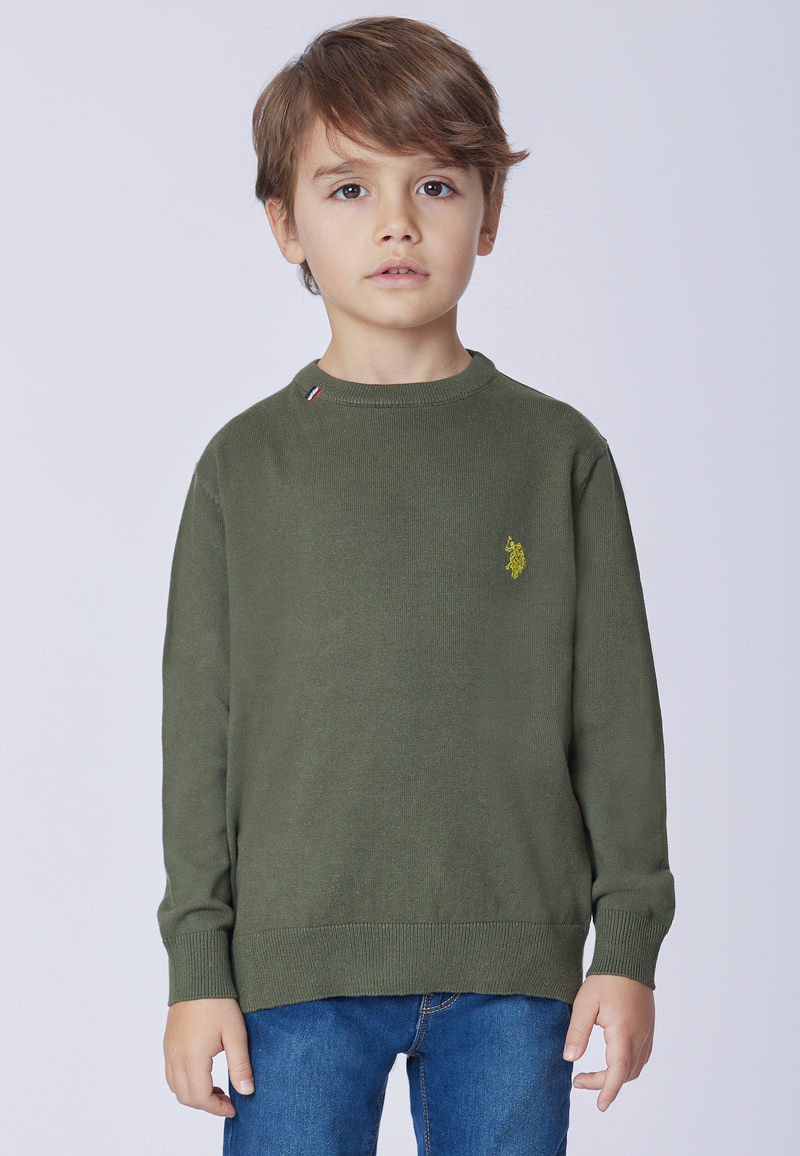 Maglia girocollo con logo