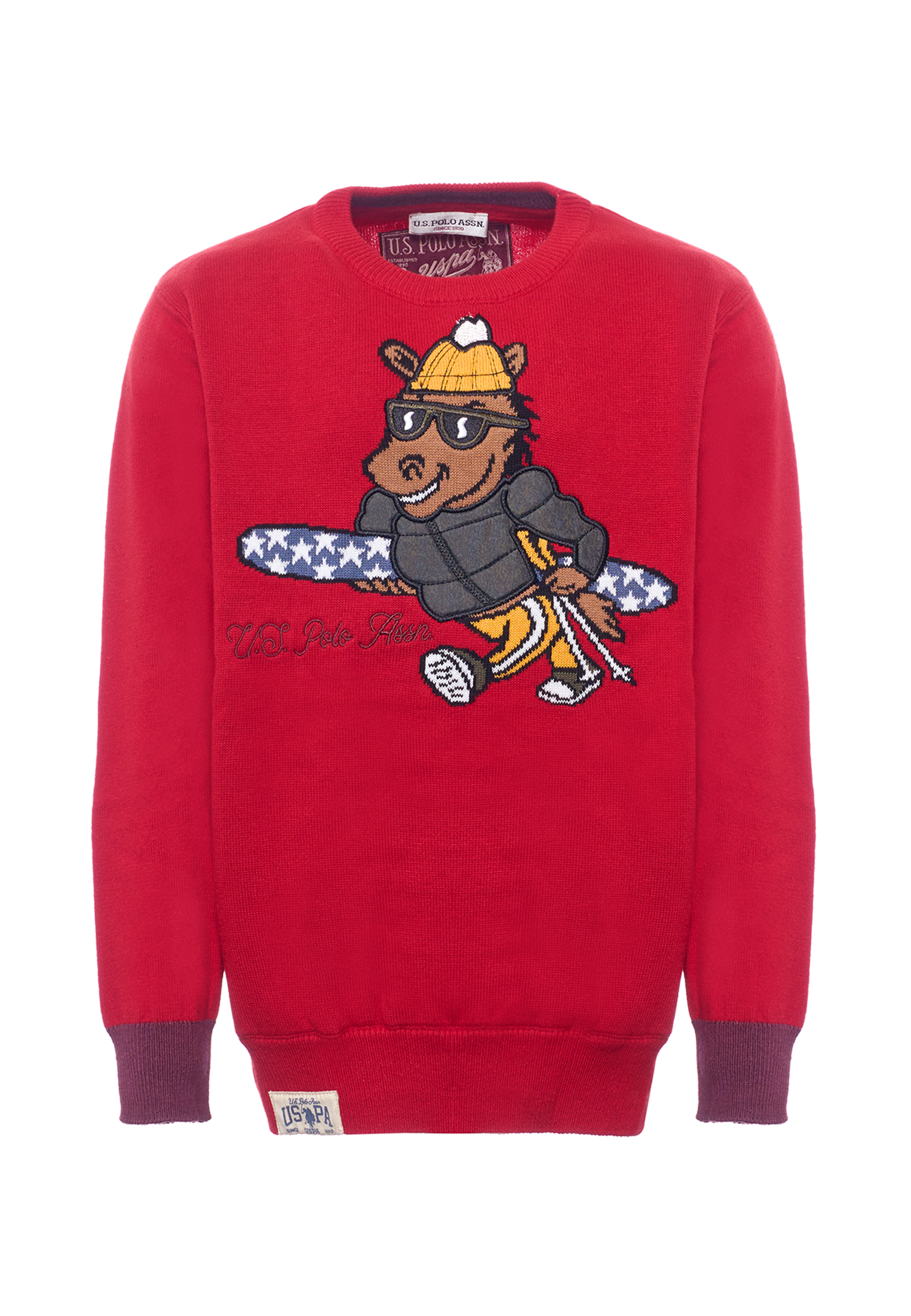 Maglia girocollo con disegno