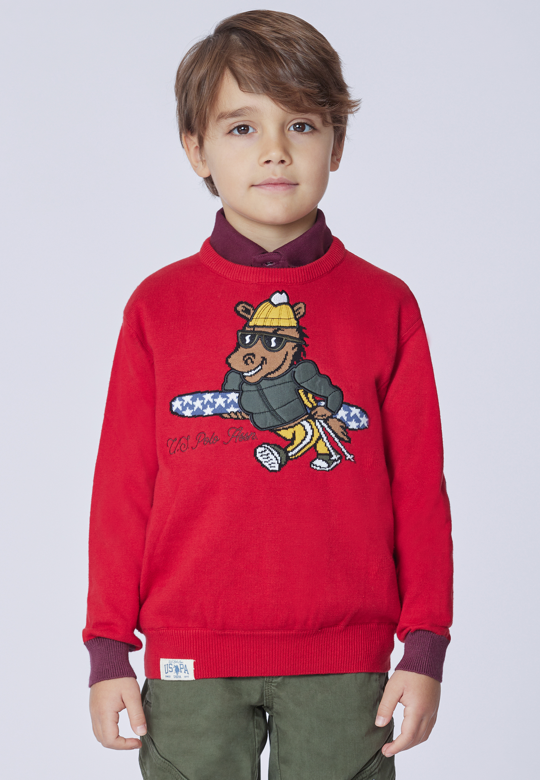 Maglia girocollo con disegno