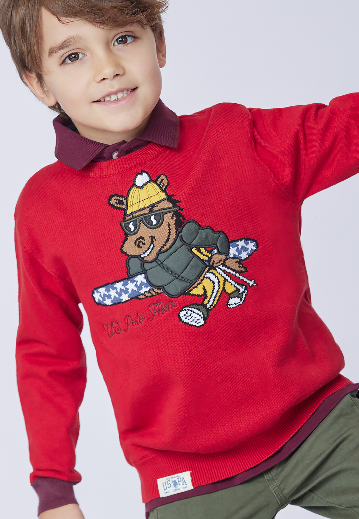 Maglia girocollo con disegno