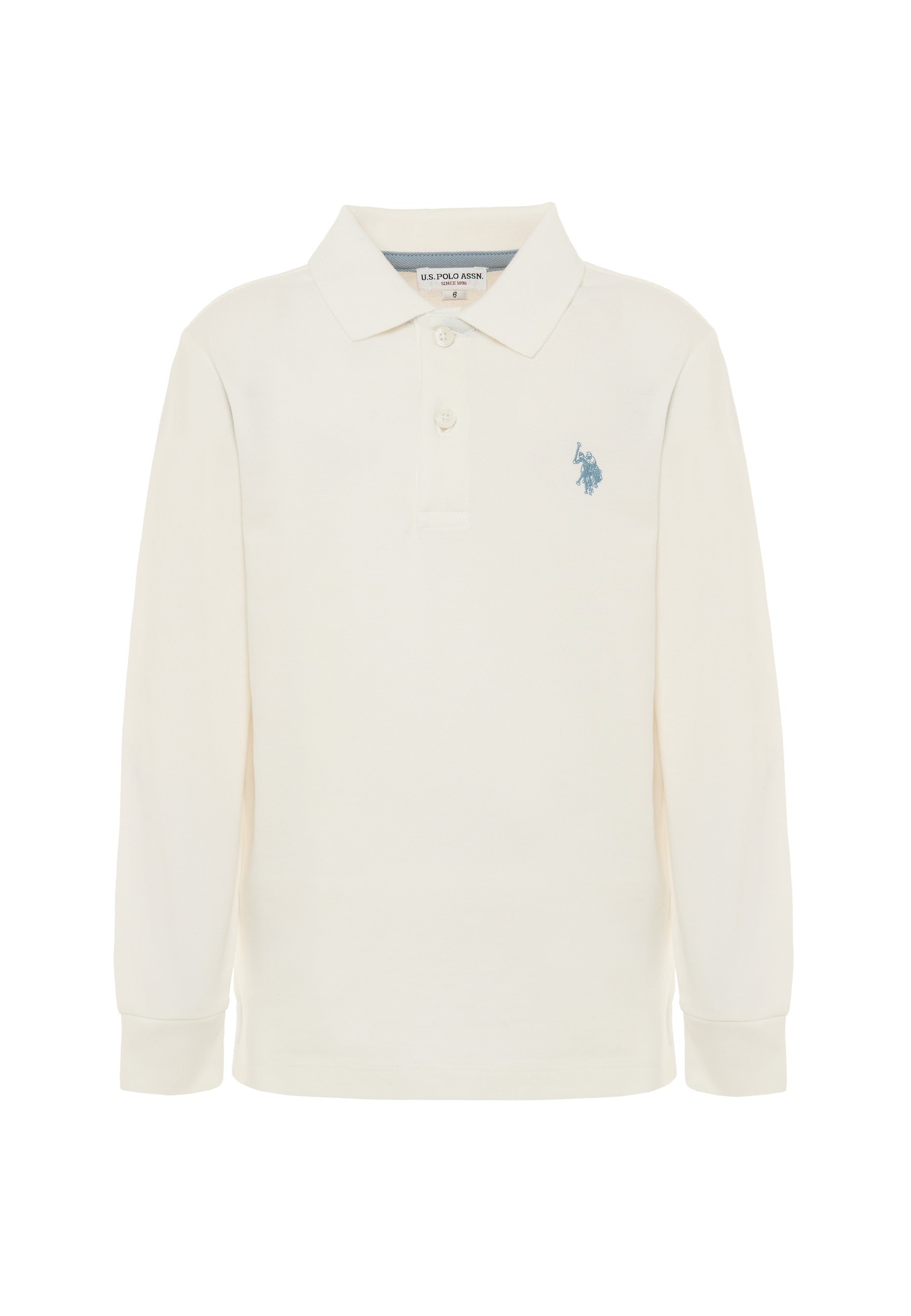 Polo shirt a maniche lunghe in cotone piquet