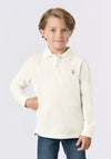 Polo shirt a maniche lunghe in cotone piquet