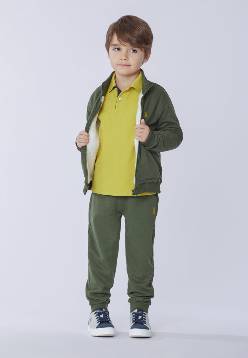 Polo shirt a maniche lunghe carbon finishing con numero