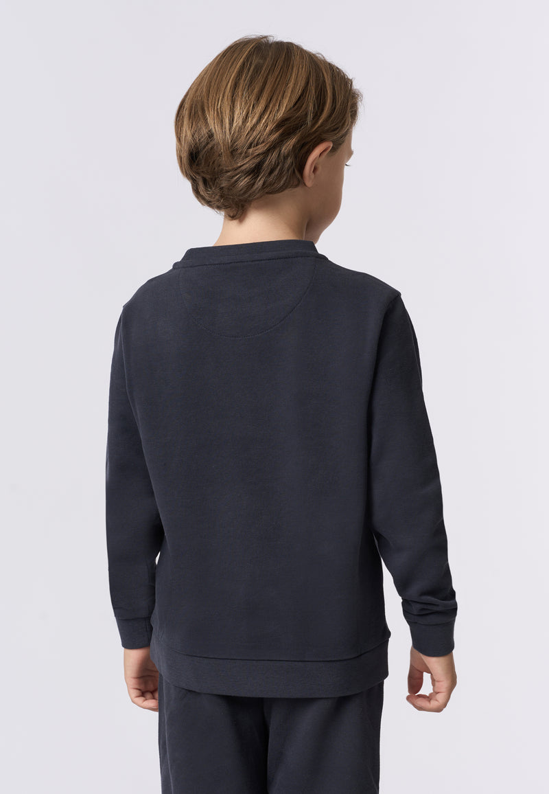 Felpa girocollo con logo