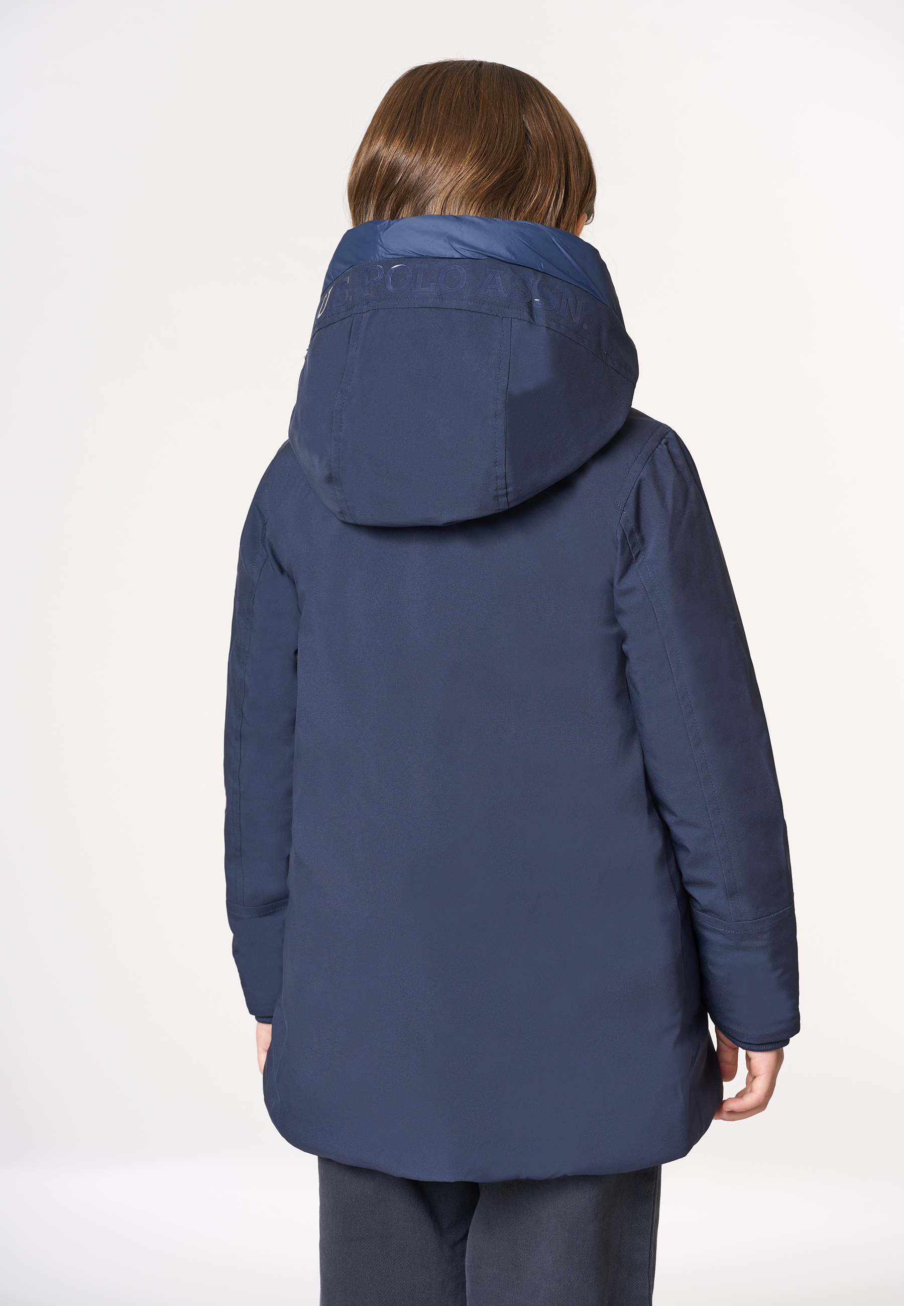 Giacca midi in tessuto poly