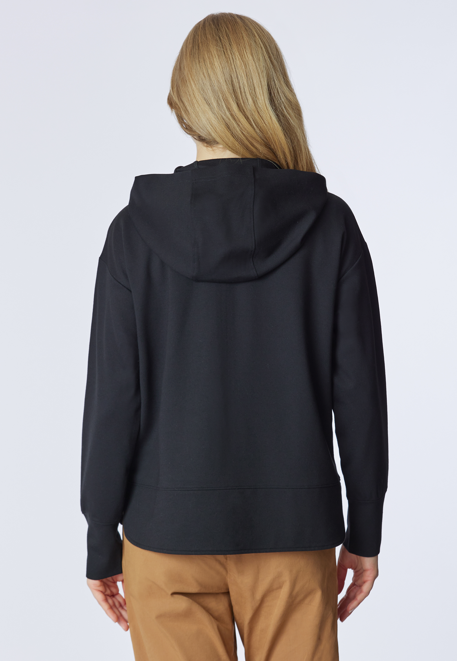 Felpa con cappuccio e zip punto milano