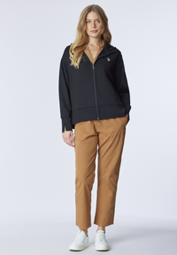 Felpa con cappuccio e zip punto milano