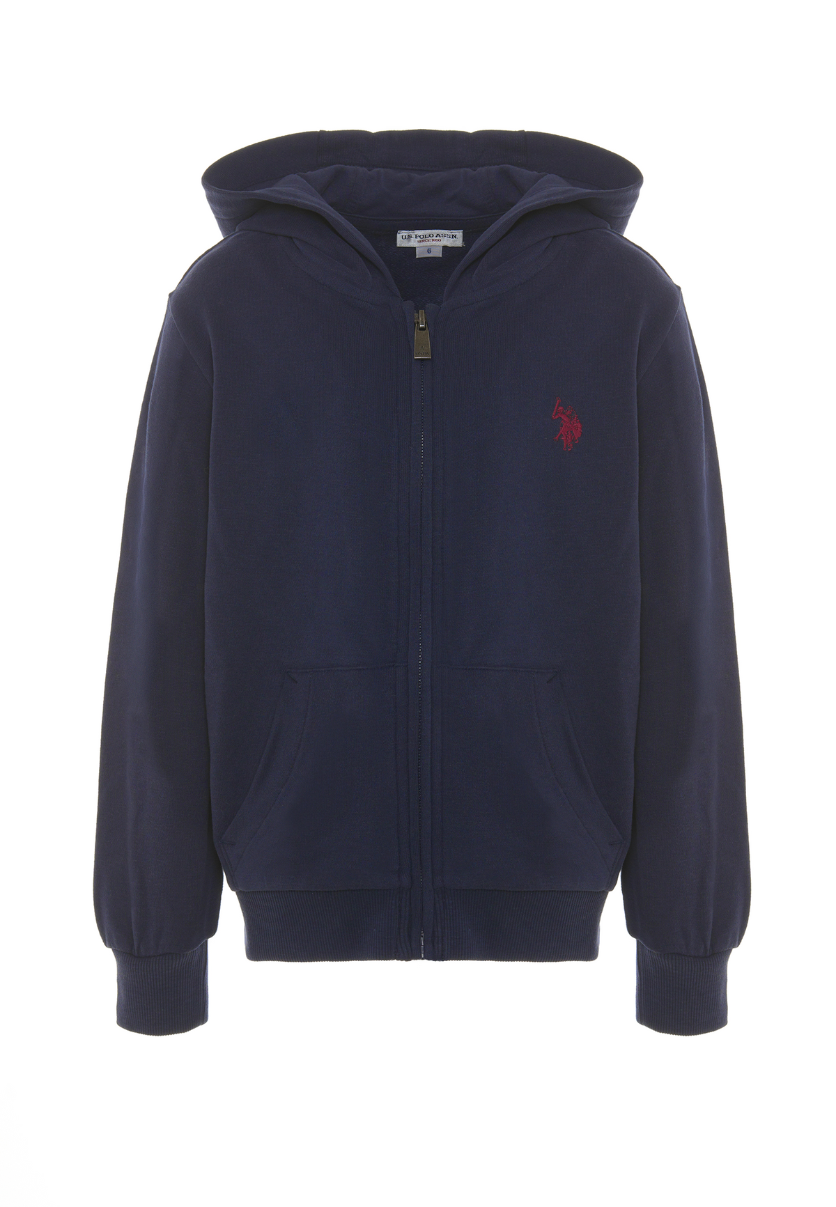 Felpa con cappuccio e chiusura zip