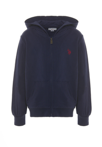 Felpa con cappuccio e chiusura zip