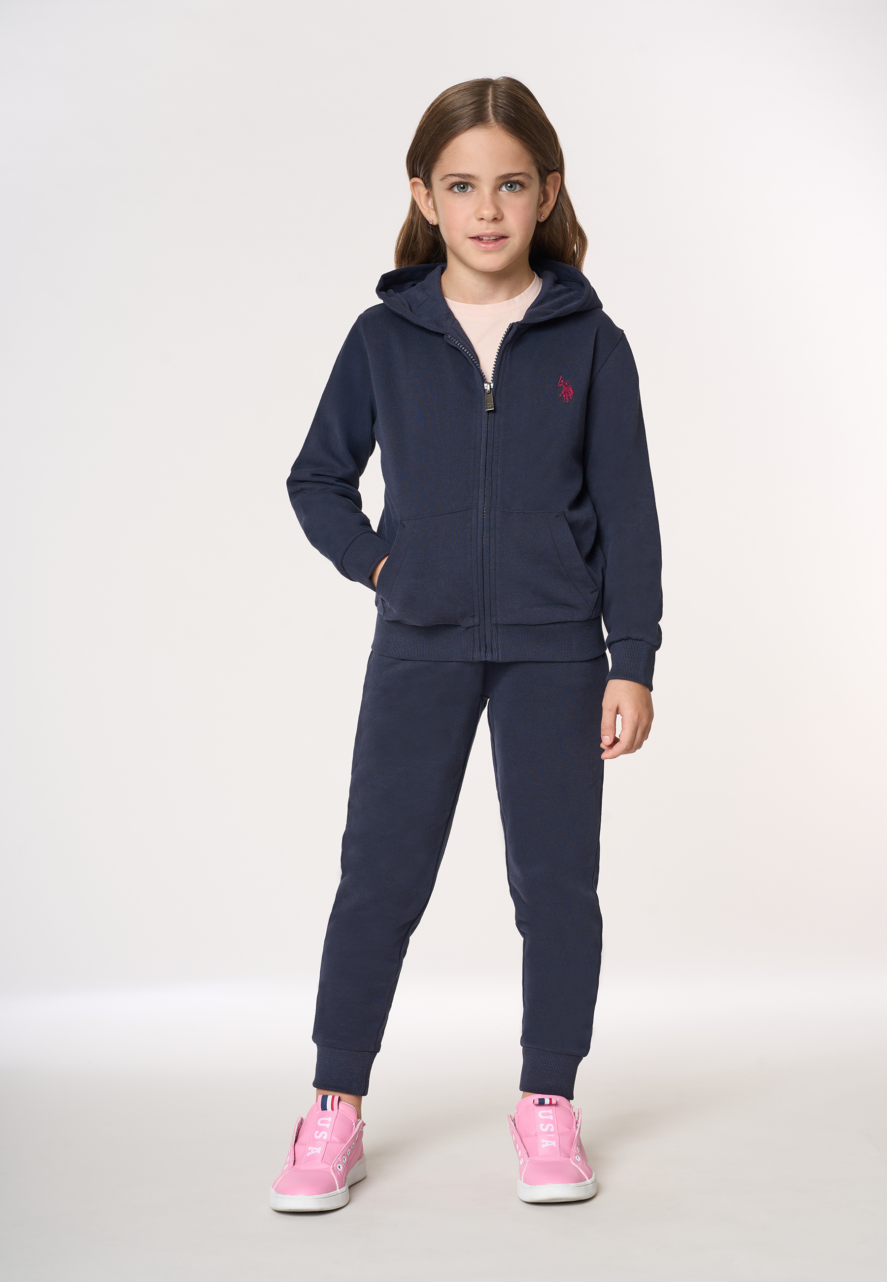 Felpa con cappuccio e chiusura zip