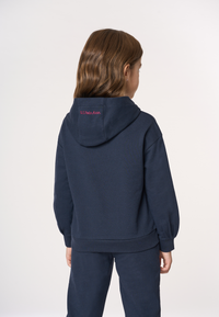 Felpa con cappuccio e chiusura zip