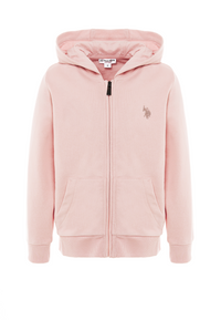 Felpa con cappuccio e chiusura zip