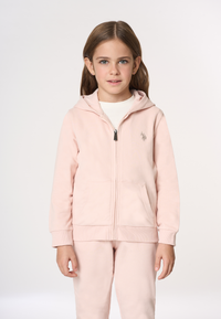 Felpa con cappuccio e chiusura zip