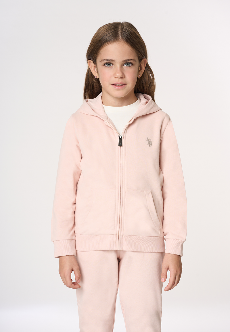 Felpa con cappuccio e chiusura zip