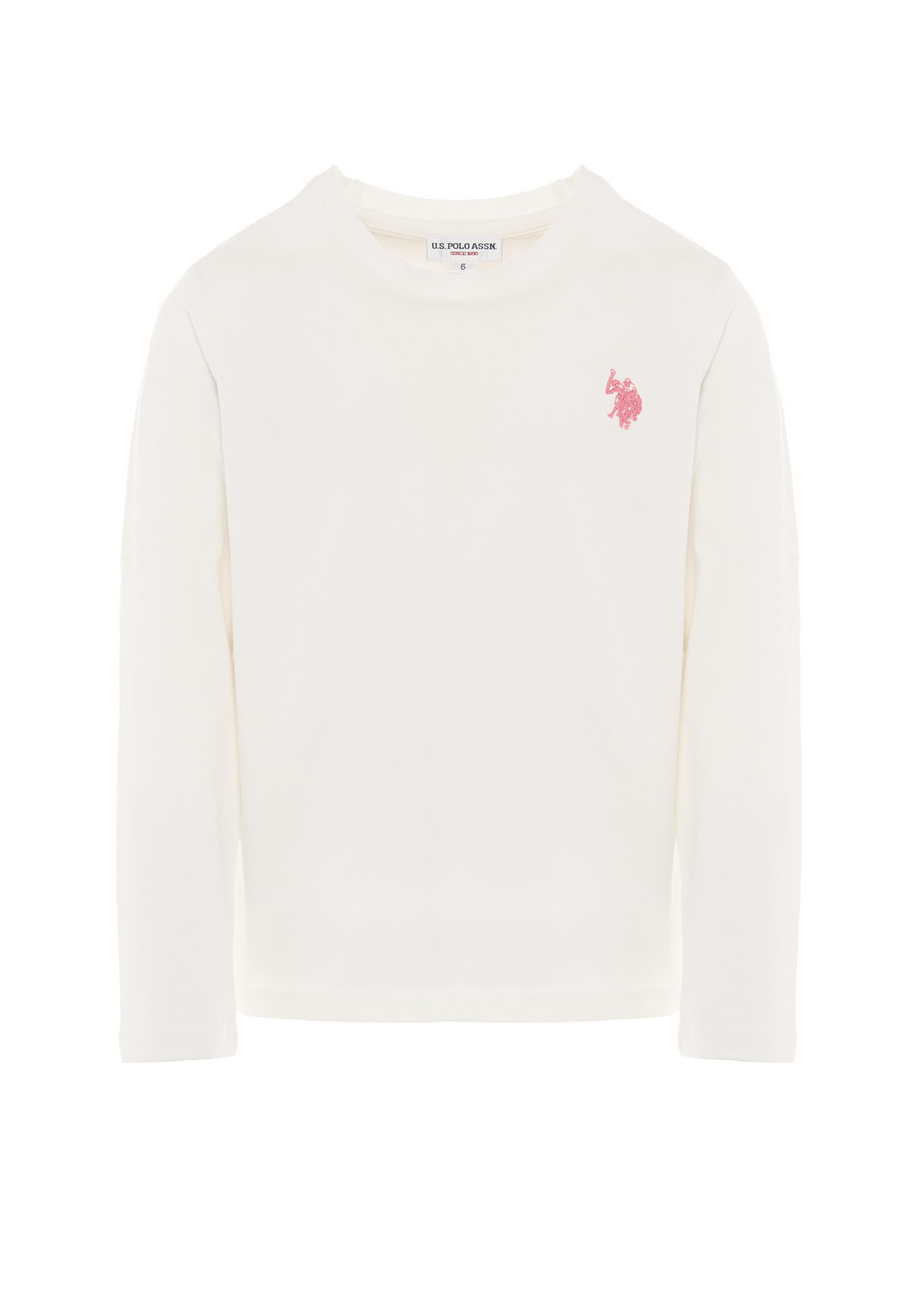 T-shirt a maniche lunghe in cotone stretch jersey