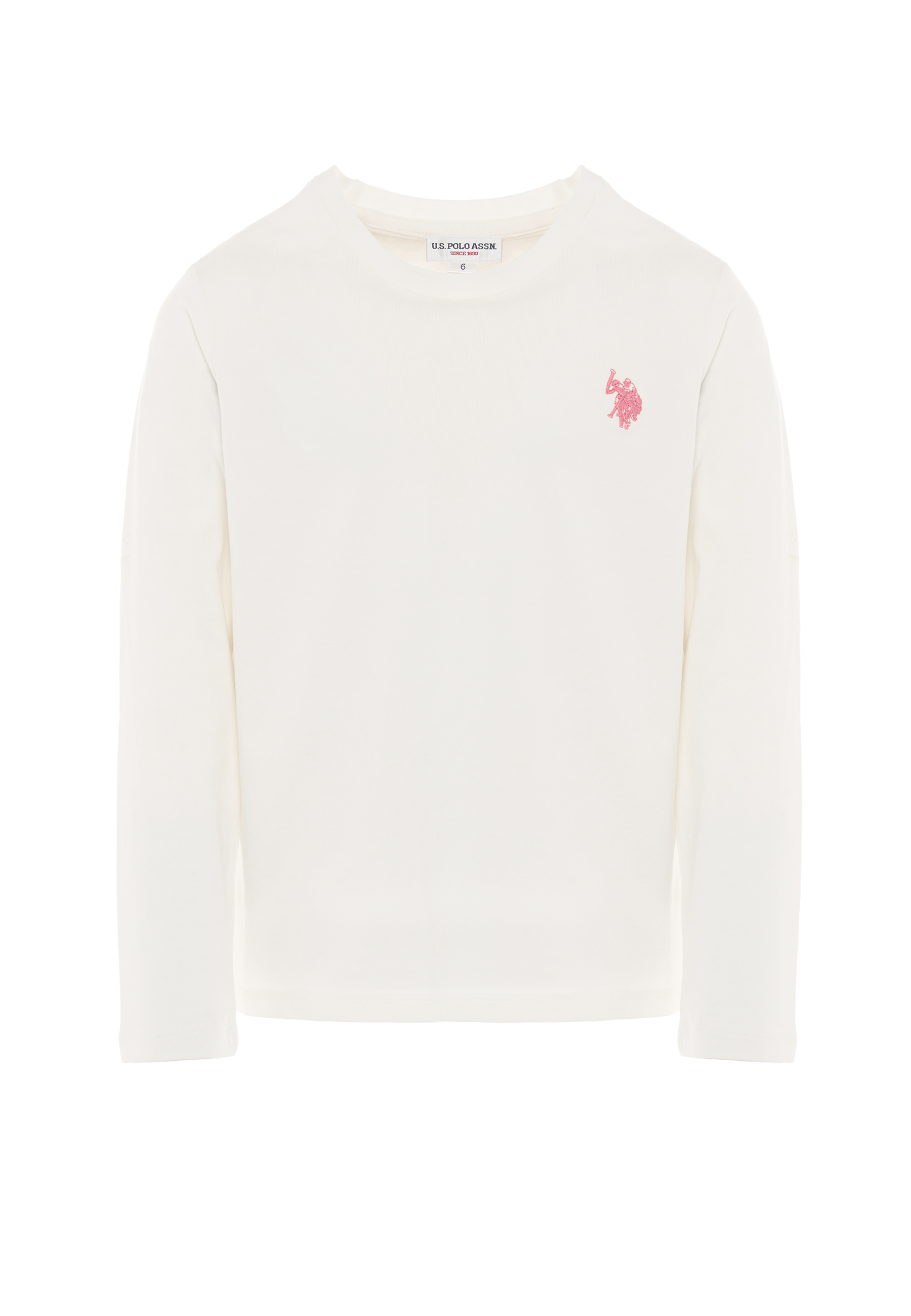 T-shirt a maniche lunghe in cotone stretch jersey