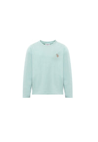 T-shirt a maniche lunghe in cotone stretch jersey