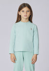 T-shirt a maniche lunghe in cotone stretch jersey
