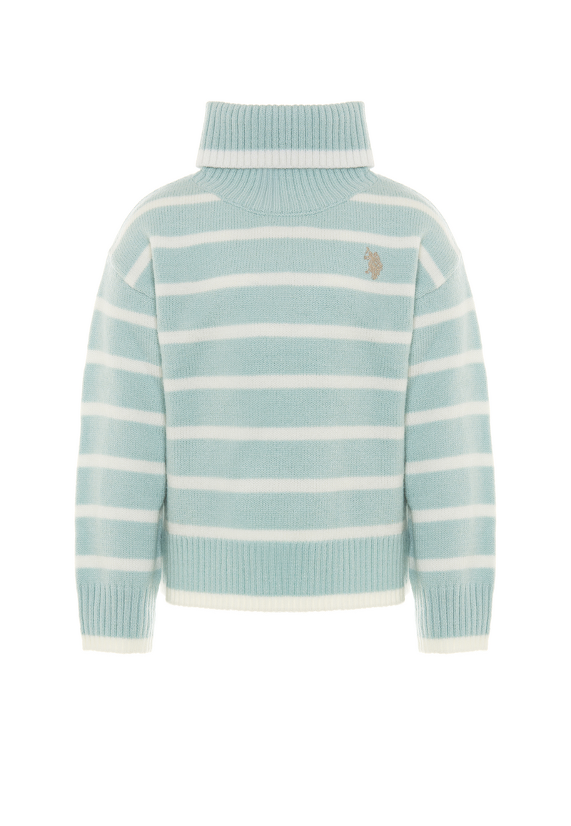 Maglia dolcevita a righe