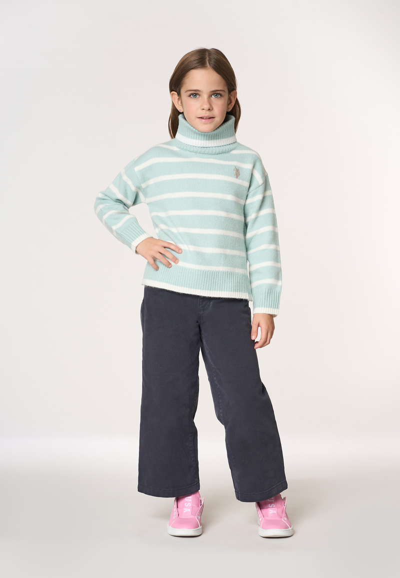 Maglia dolcevita a righe