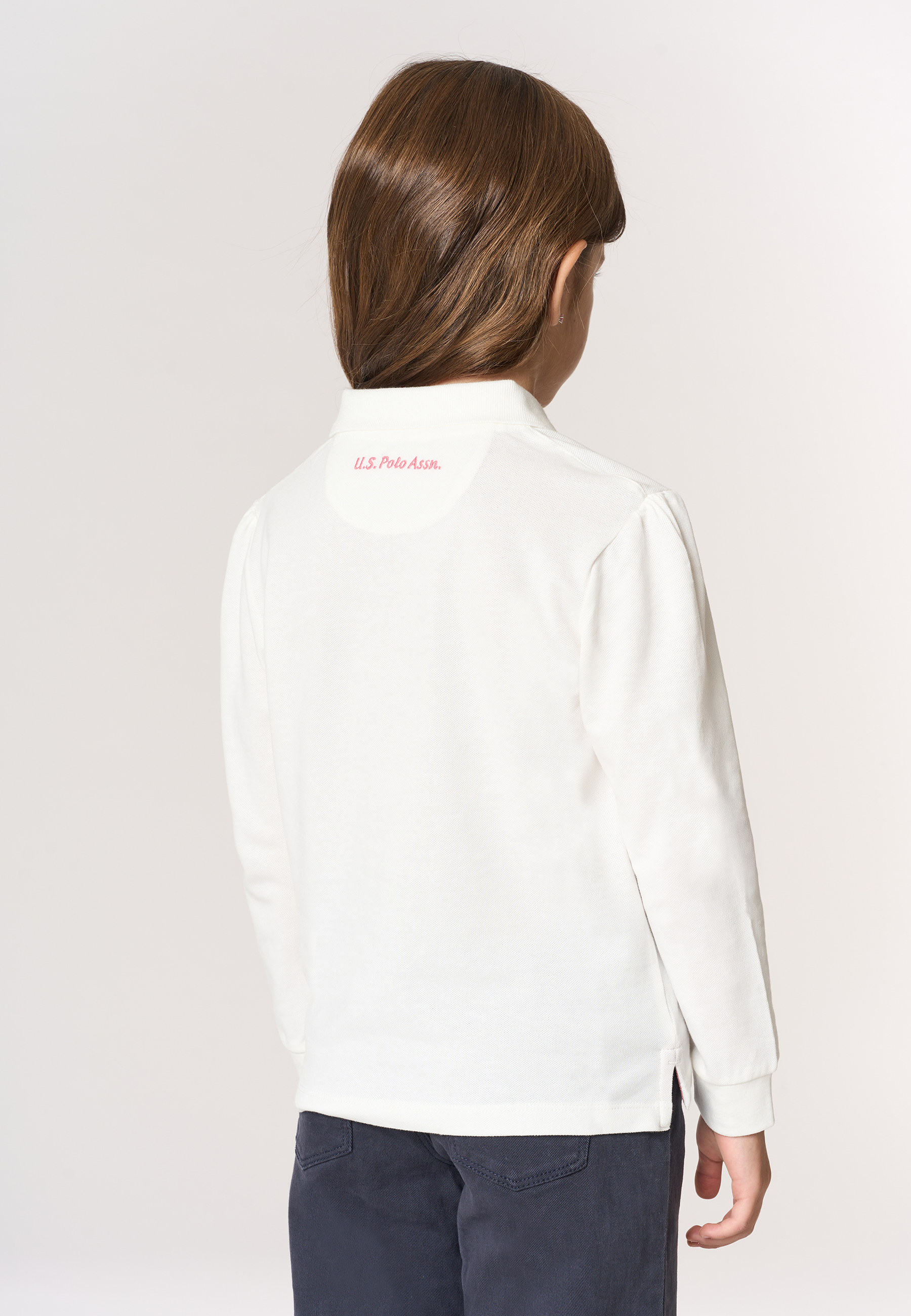 Polo shirt a maniche lunghe micro piquet stretch