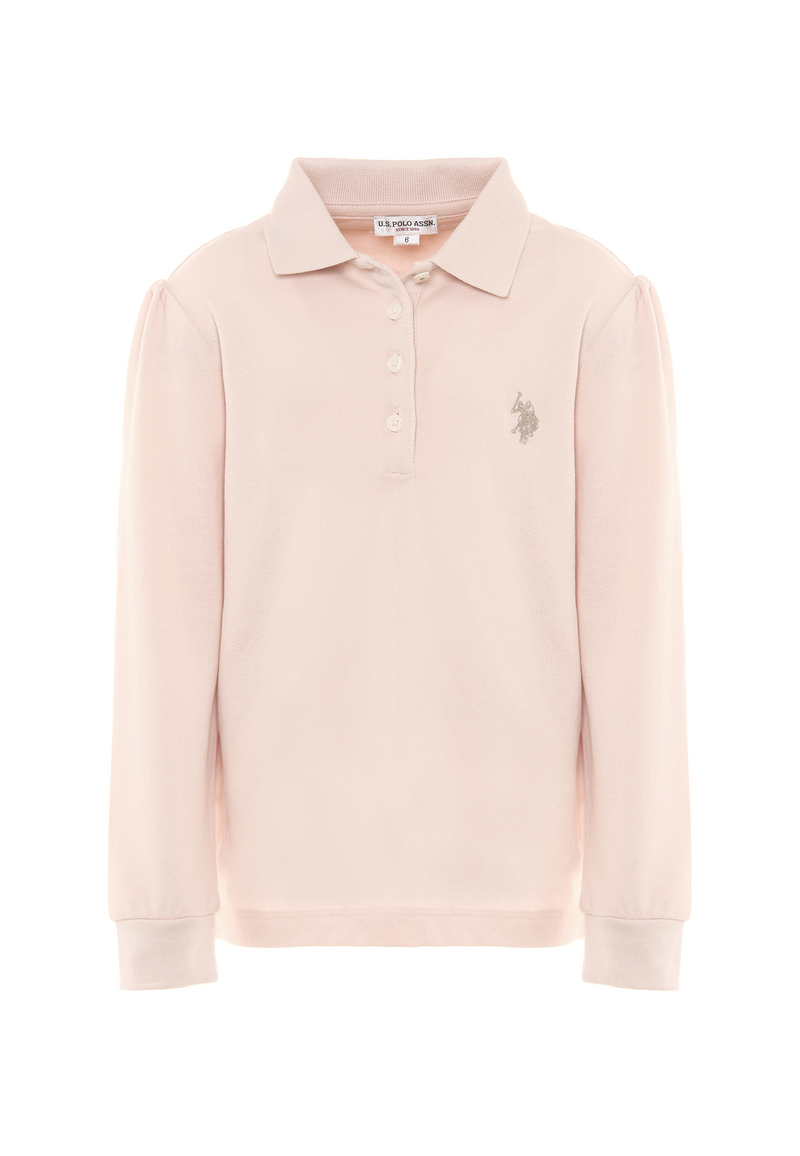 Polo shirt a maniche lunghe micro piquet stretch