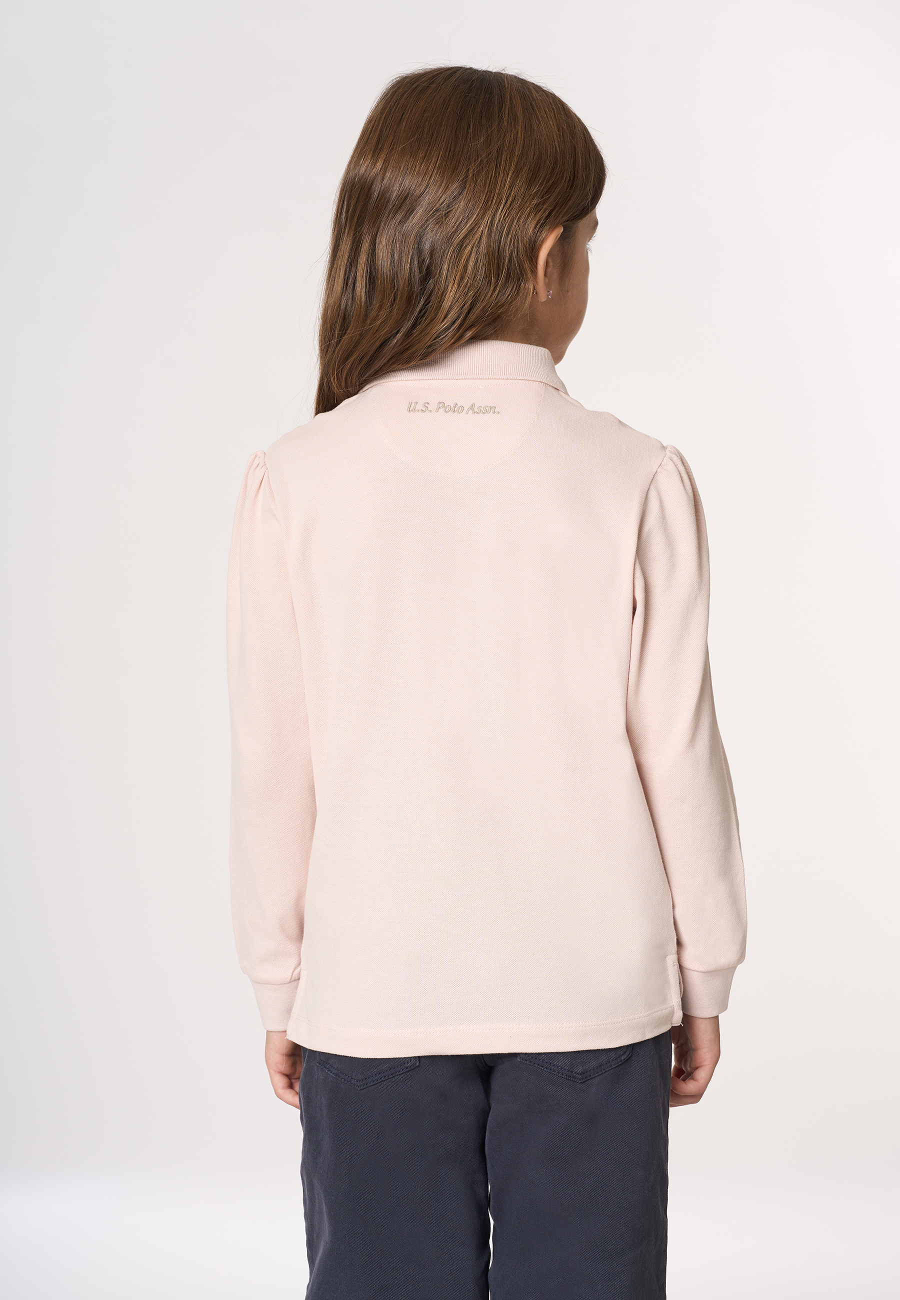 Polo shirt a maniche lunghe micro piquet stretch