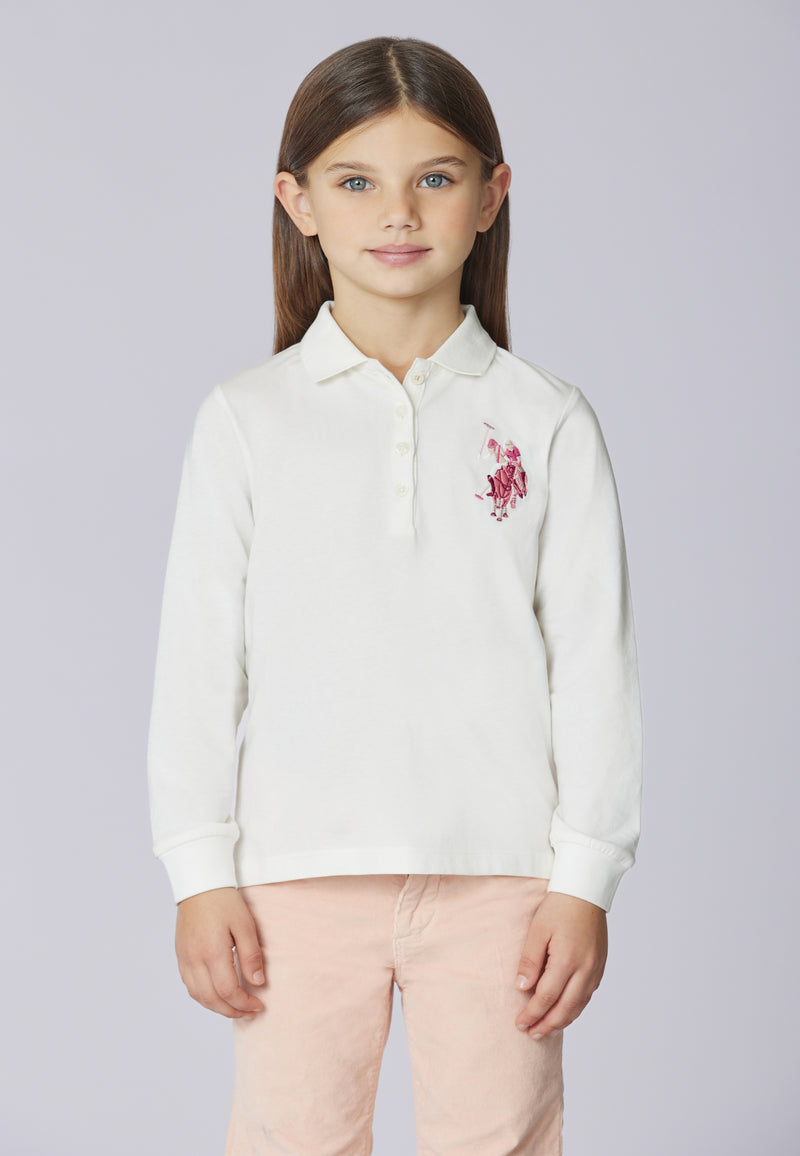 Polo shirt a maniche lunghe con logo