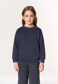 Felpa girocollo felpata internamente